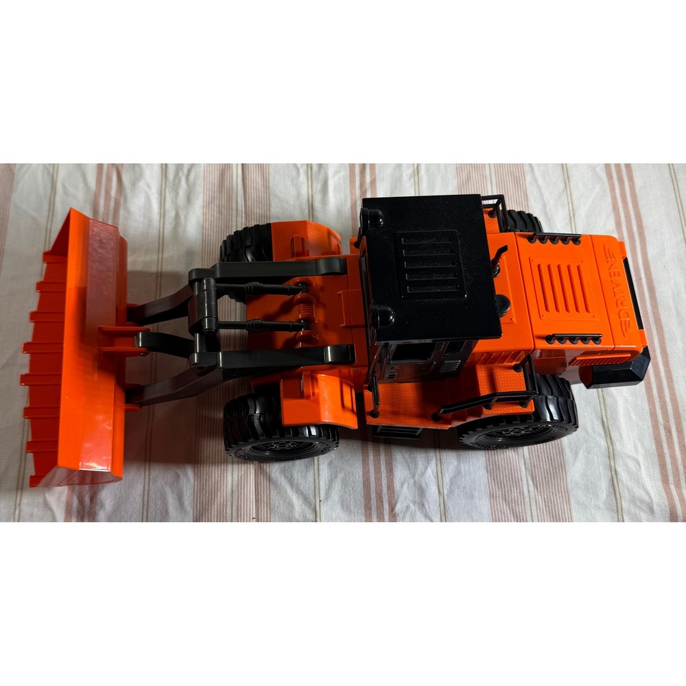 Driven by Battat Toy Wheel Loader Orange Construction Truck Lights & Sounds 20in